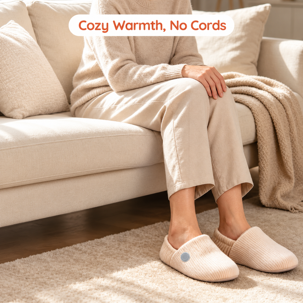 Heated Slippers with 3 Heat Settings