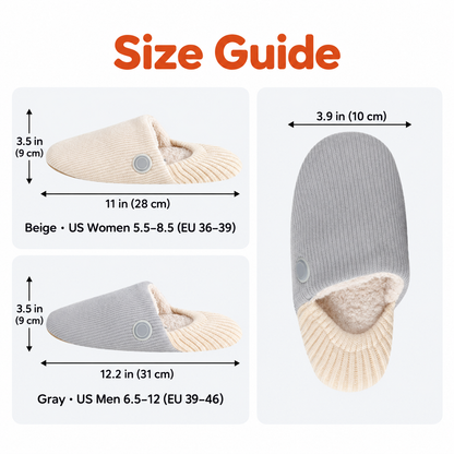 Heated Slippers with 3 Heat Settings